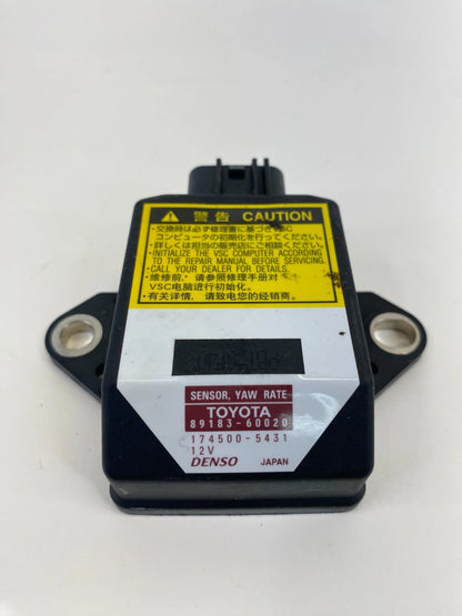 2005-2012 Toyota Avalon Yaw Rate Sensor Control Module 89183-60020 OEM
