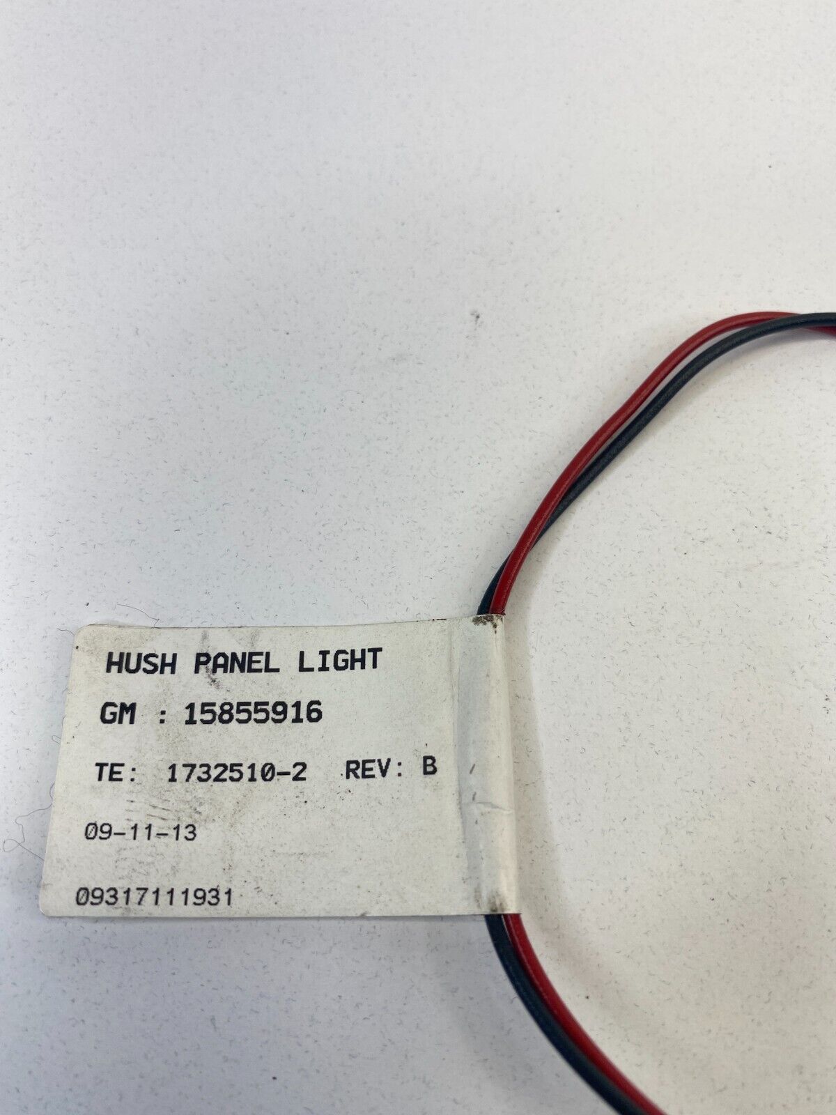 2010-2016 Cadillac SRX Hush Panel Lamp Light Harness Wire Wiring 15855916 OEM