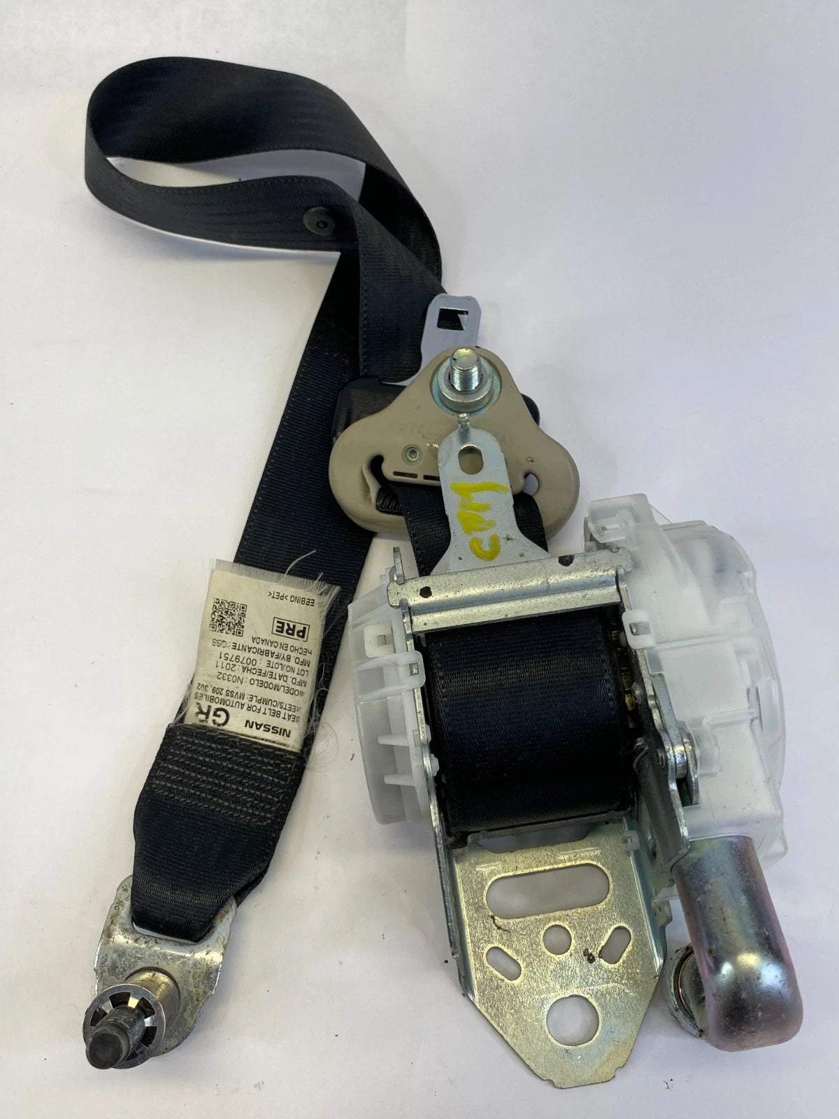 2010-2012 NISSAN ALTIMA FRONT RIGHT PASSENGER SEAT BELT RETRACTOR ASSEMBLY OEM