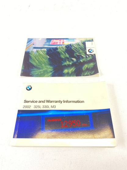 2002 BMW 330xi 330i Owners Manual Warranty Assistance Information Guide w Case