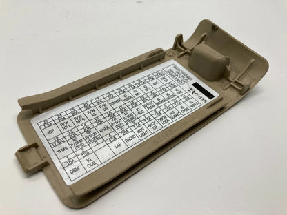 2004 2005 2006 2007 2008 ACURA TL FUSE BOX COVER LID BEZEL TRIM 83162-SDA-A000