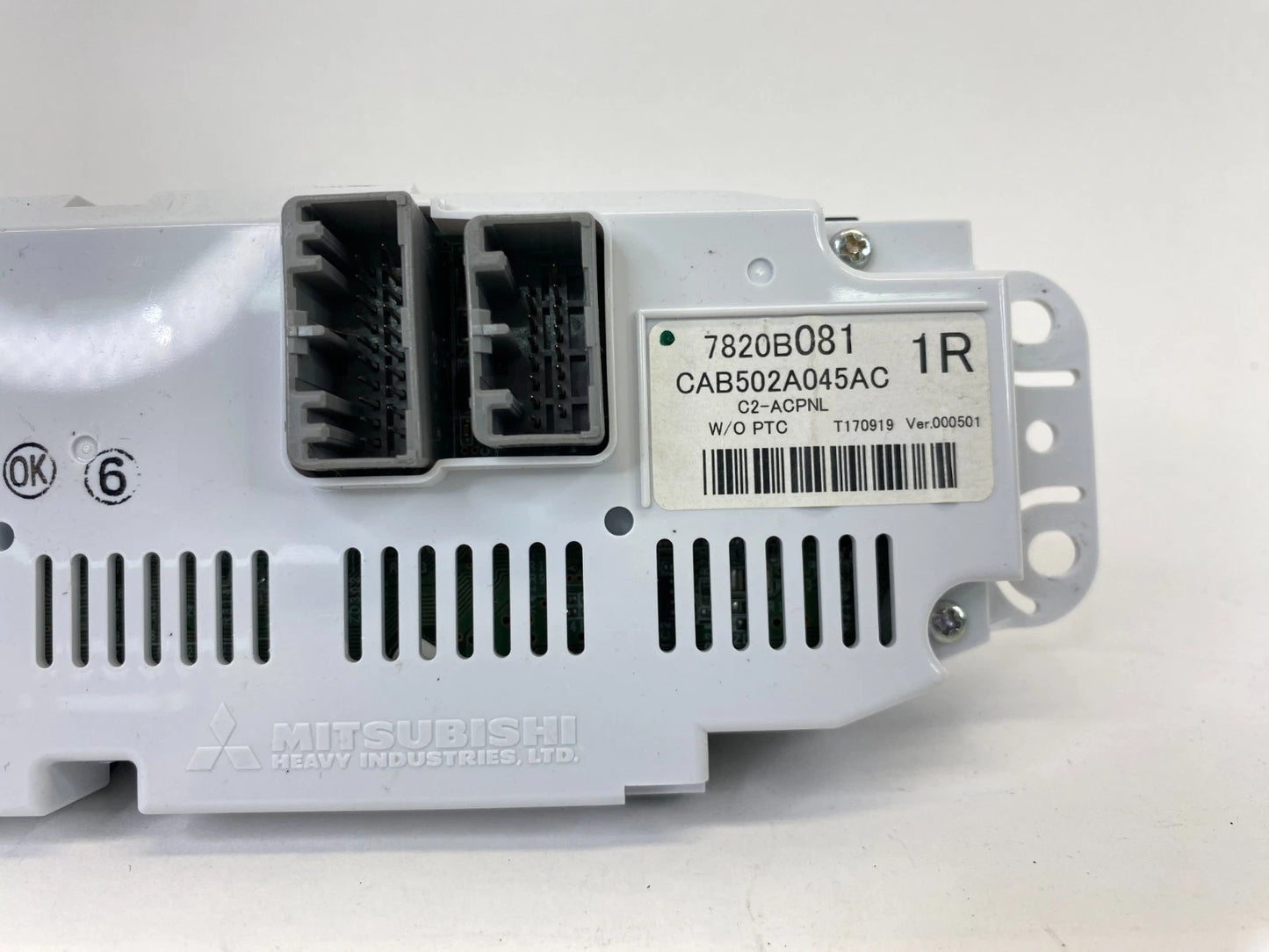 17-21 MITSUBISHI OUTLANDER SPORT AC HEATER CLIMATE CONTROL SELECTOR 7820B081 OEM