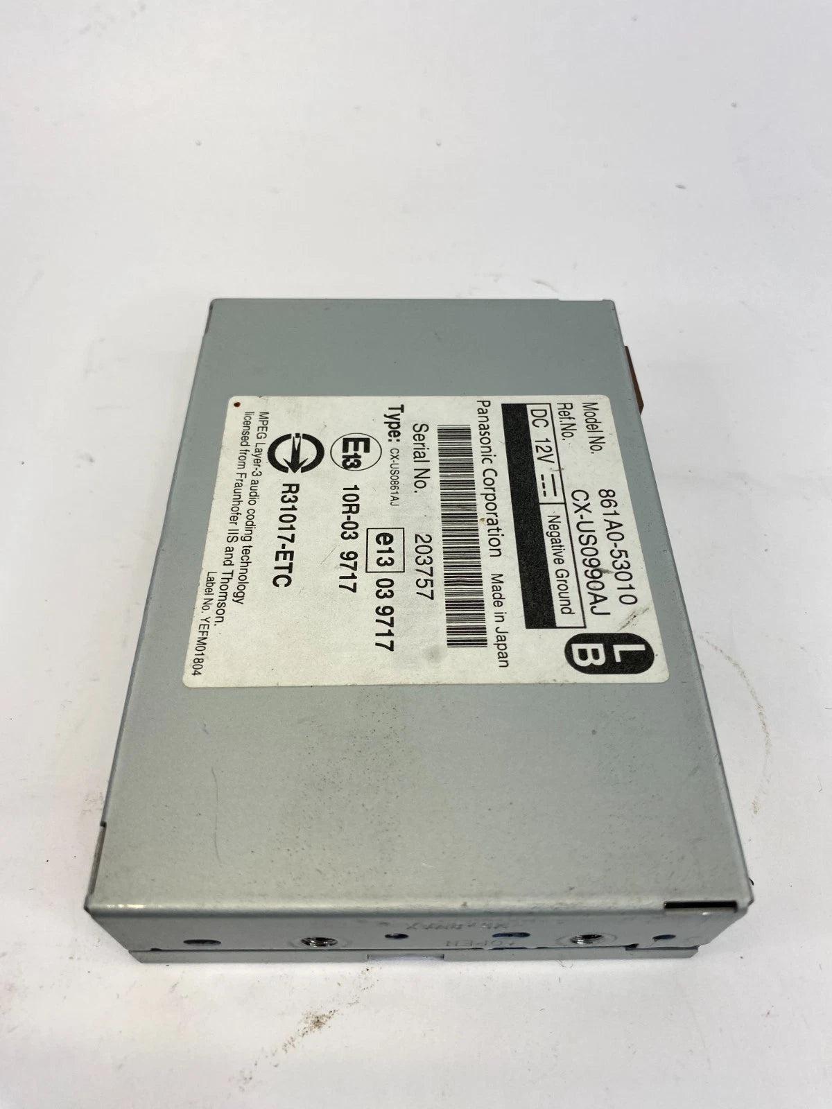 2006-2013 LEXUS IS250 MULTIMEDIA INTERFACE CONTROL MODULE 861A0-53010 OEM