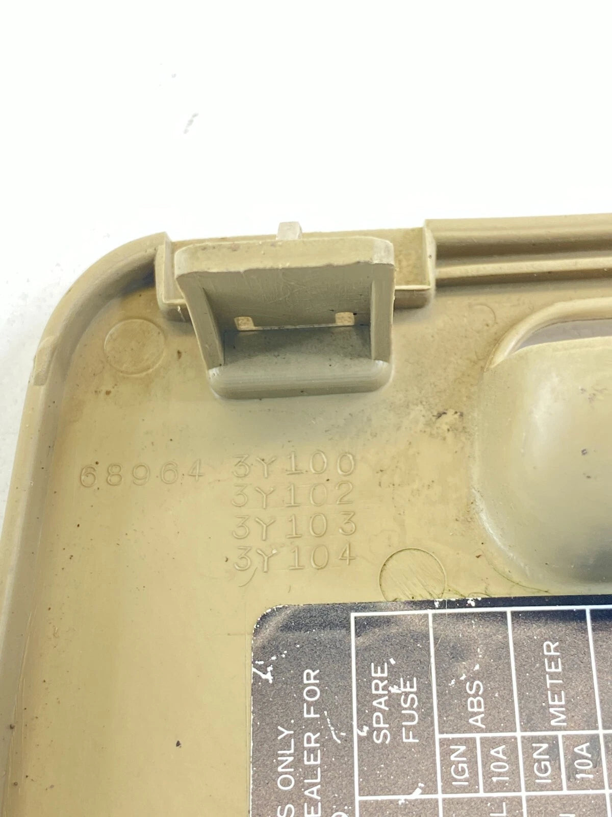 2000 2001 2002 2003 NISSAN MAXIMA INTERIOR FUSE BOX COVER ACCESS DOOR LID OEM