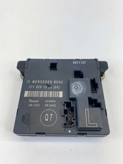 2003-2006 MERCEDES-BENZ E500 REAR LEFT BACK SIDE DOOR CONTROL MODULE 2118201526