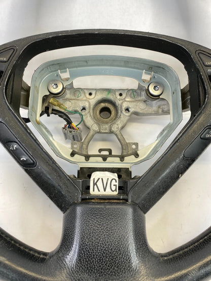 2007 2008 INFINITI G35 SEDAN STEERING WHEEL WITH SWITCHES BLACK LEATHER OEM