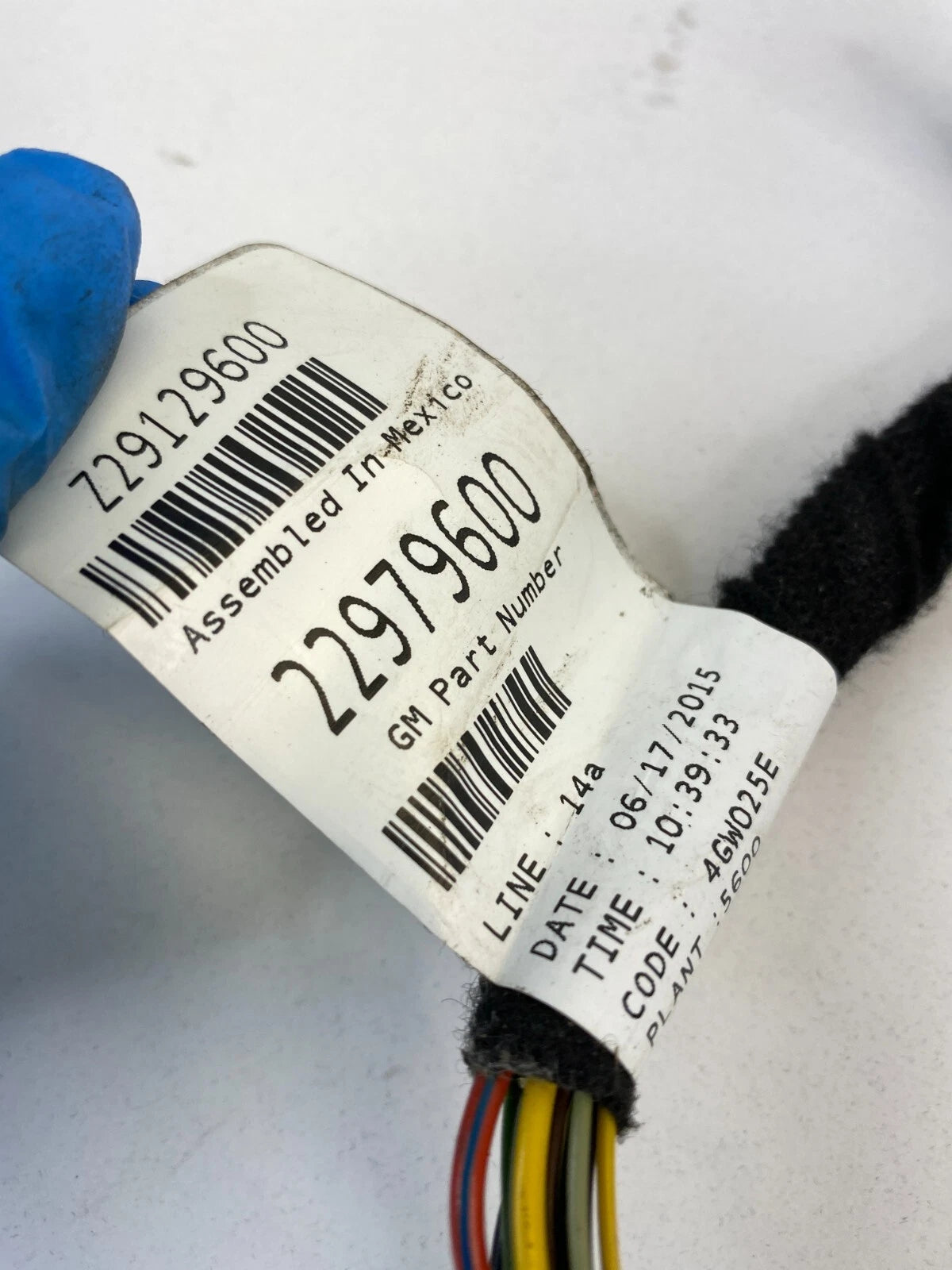 14-17 CHEVROLET IMPALA FRONT RIGHT PASSENGER DOOR HARNESS WIRING WIRE 22979600