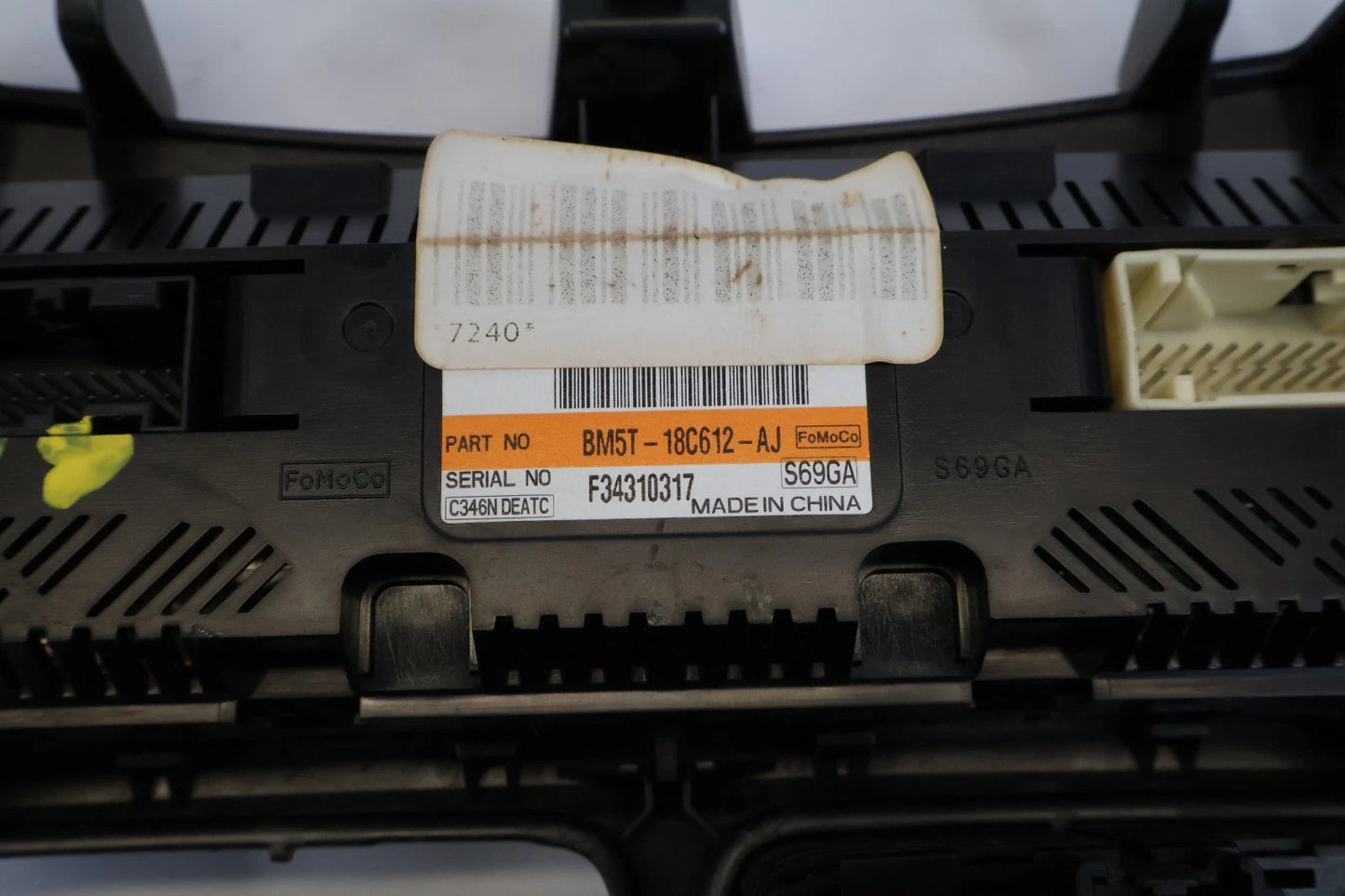 2012 12 FORD FOCUS A/C HEATER TEMP CLIMATE CONTROL SWITCH ASSY BM5T18C612AJ OEM