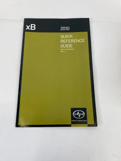 2010 SCION XD OWNER'S MANUAL & WARRANTY INFORMATION MAINTENANCE BOOK W/ CASE