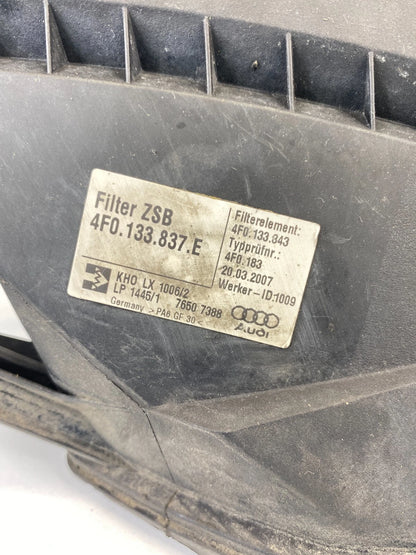 2005-2011 AUDI A6 QUATTRO 4.2L AIR INTAKE CLEANER BOX HOUSING 4F0-133-837E OEM