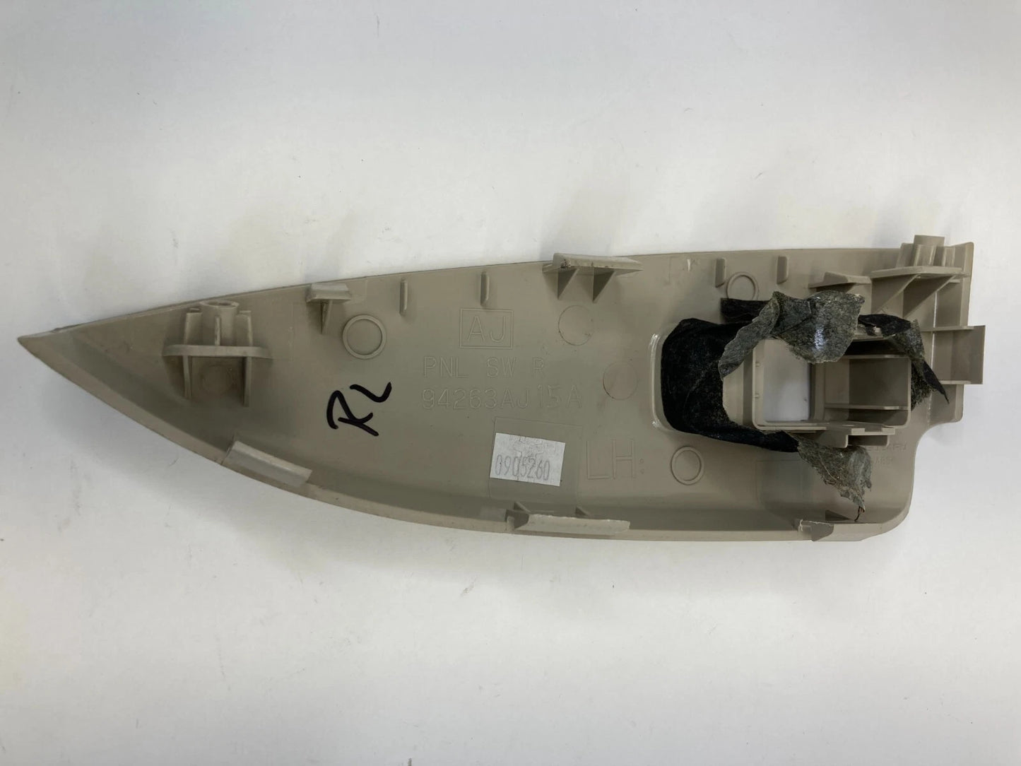 2010-2014 SUBARU OUTBACK LEGACY REAR LEFT WINDOW SWITCH PANEL BEZEL 94263AJ15A