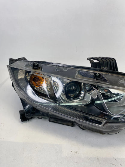 2016-2021 HONDA CIVIC RIGHT PASSENGER SIDE HALOGEN HEADLIGHT OEM 1EJ949782-02