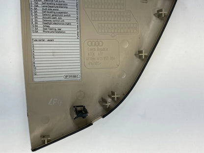 2007-2011 AUDI A6 DASH RIGHT PASSENGER SIDE END CAP COVER 4F2-857-086 OEM