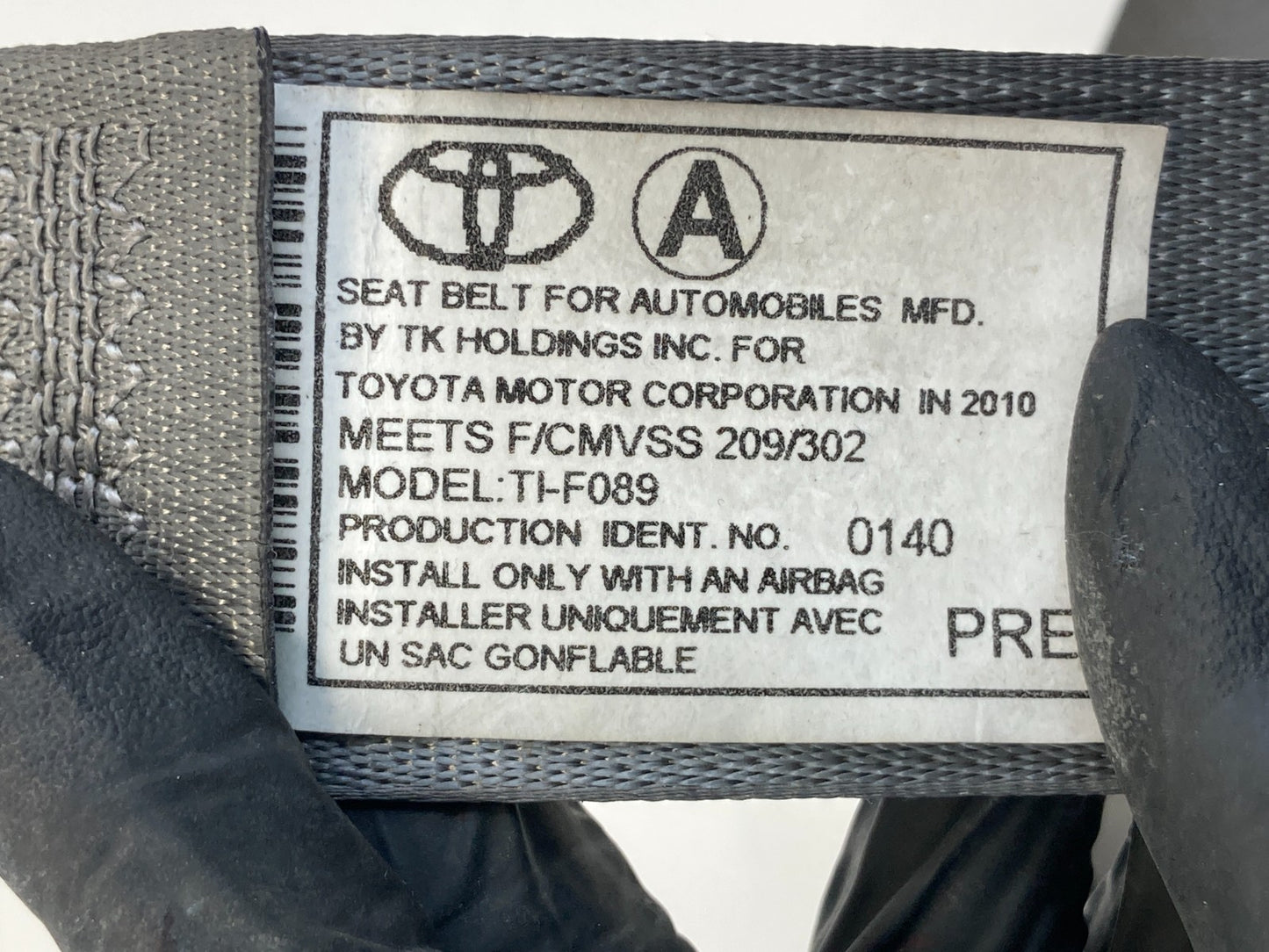 2011 2012 Toyota Avalon Front Left Driver Side Seat Belt Retractor OEM