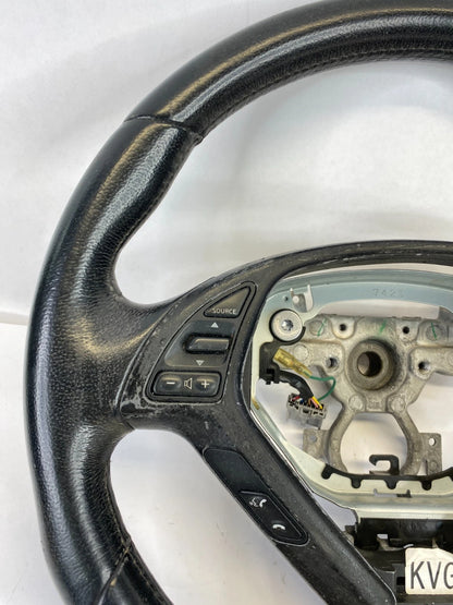 2007 2008 INFINITI G35 SEDAN STEERING WHEEL WITH SWITCHES BLACK LEATHER OEM