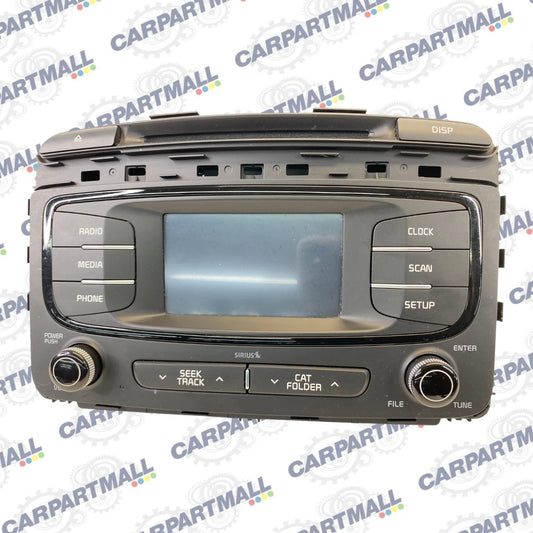 2016-2018 KIA SORENTO AM /FM RECEIVER XM MP3 SINGLE-DISC CD PLAYER 96180-C6000WK