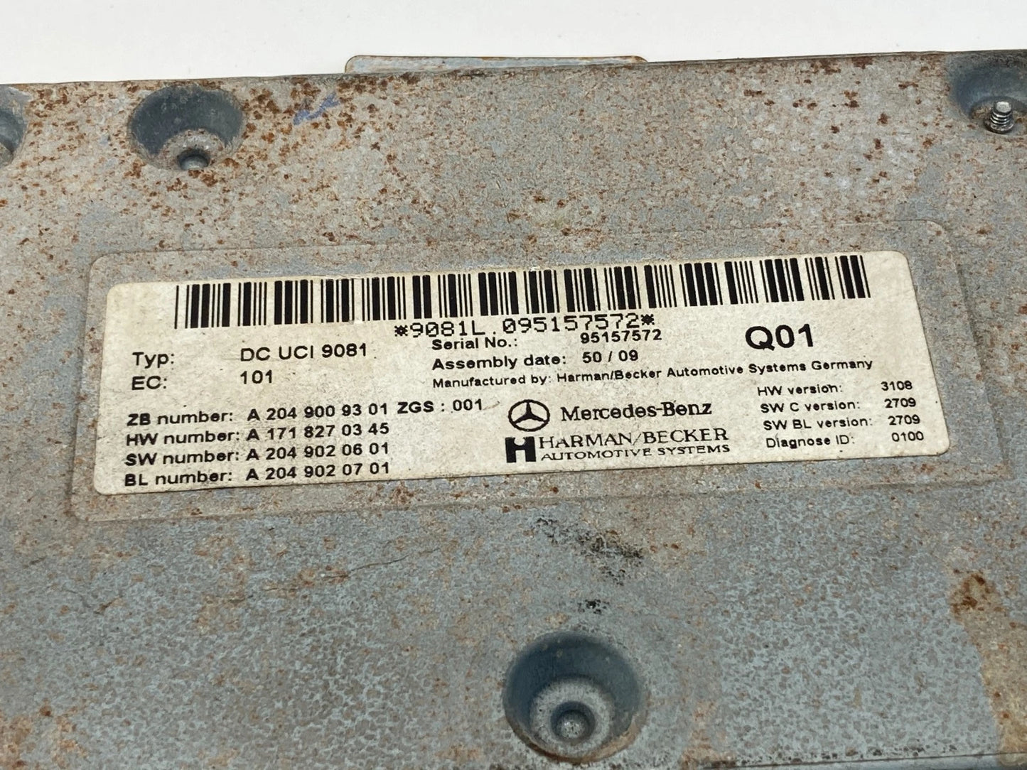 2010 Mercedes-Benz CL550 Communication Interface Module 204-900-93-01 OEM