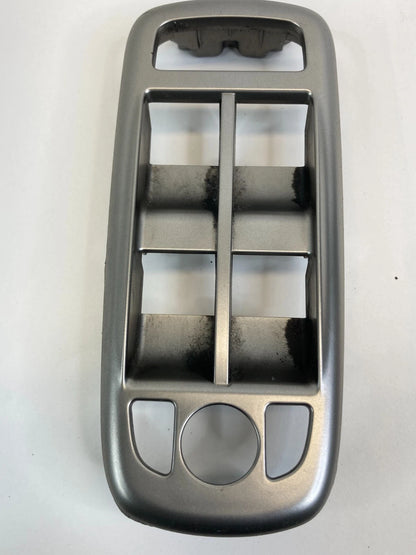 2009-2011 JAGUAR XF FRONT LEFT MASTER WINDOW SWITCH BEZEL TRIM COVER SILVER OEM