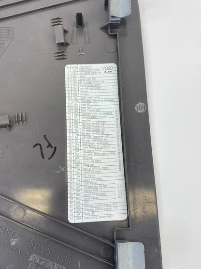 1998-2004 AUDI A6 QUATTRO LEFT DRIVER DASH END CAP COVER TRIM PANEL 4B0-857-085A
