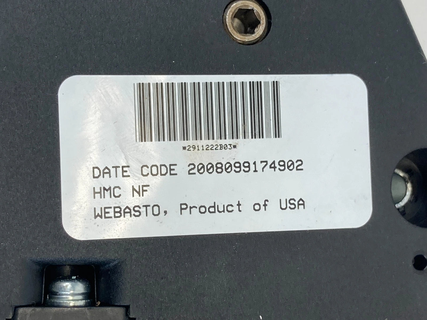 2006 2007 2008 2009 2010 HYUNDAI SONATA SUNROOF MOTOR ASSEMBLY 0178101-AC OEM