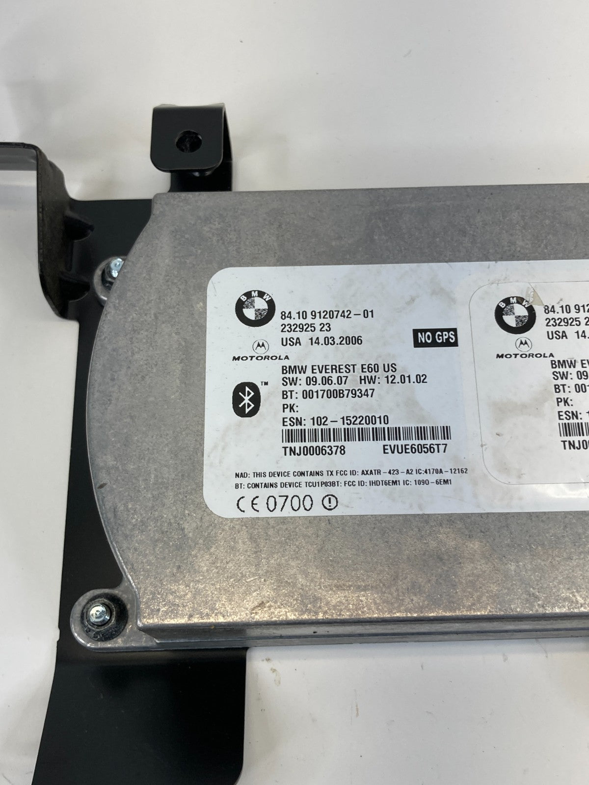 2006 2007 BMW 530xi 04-07 530i Telematics Bluetooth Control Module 84-10-9120742