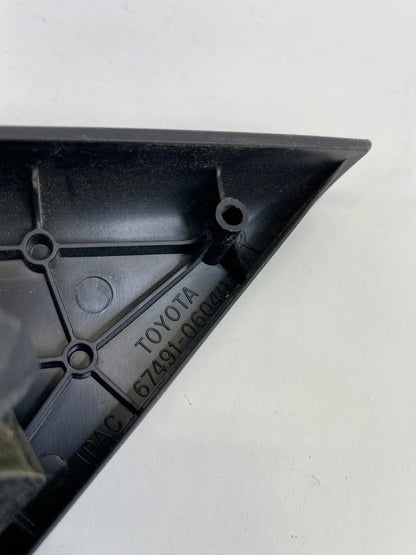 07-11 TOYOTA CAMRY FRONT RIGHT INTERIOR DOOR MIRROR CORNER COVER TRIM 6749106040