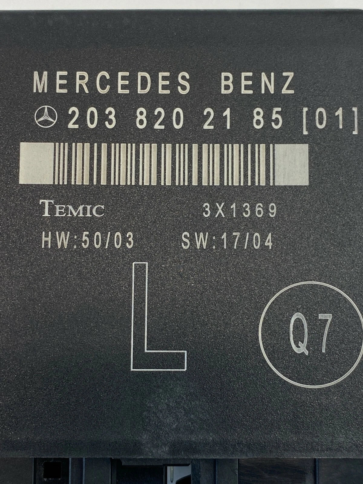 2006 2007 MERCEDES-BENZ C280 REAR LEFT DOOR MULTIPLEX CONTROL MODULE 2038202185