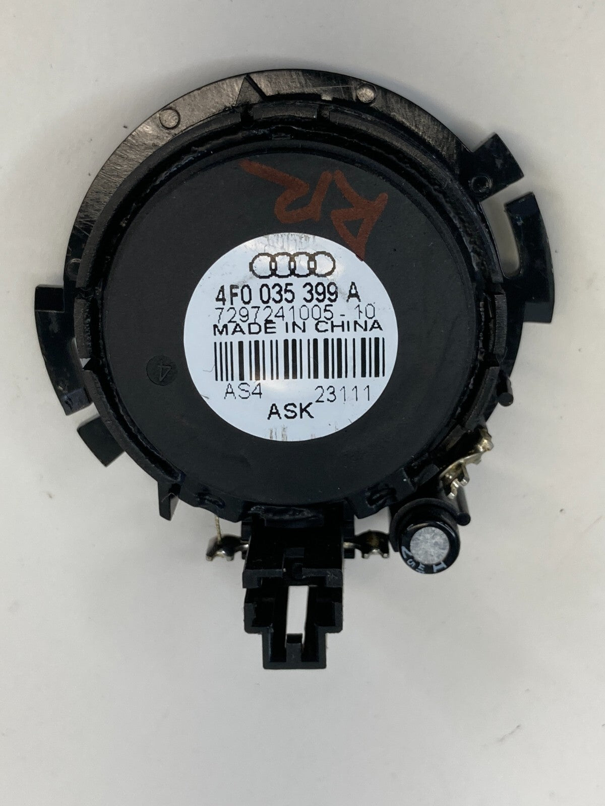 2009-2016 Audi A4 Quattro Rear Right Door Tweeter Speaker Audio 4F0035399A OEM