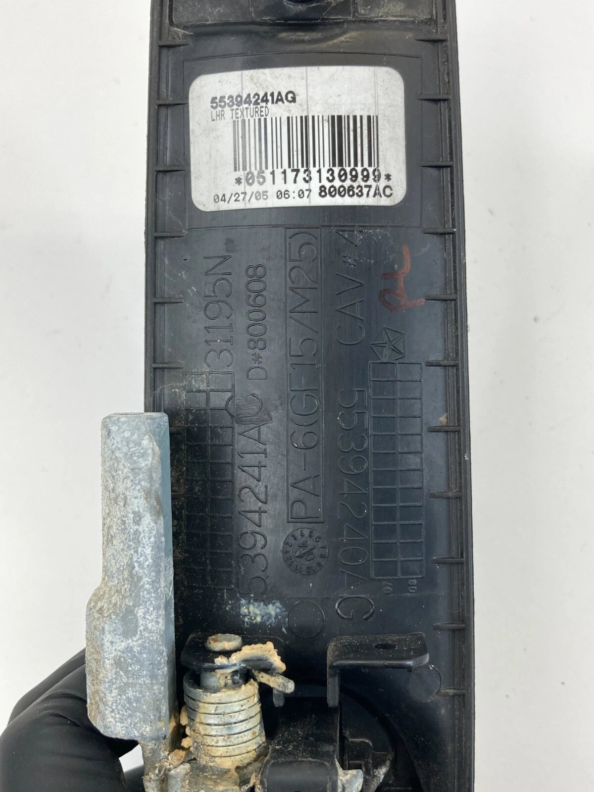 05-07 JEEP GRAND CHEROKEE LAREDO REAR LEFT SIDE EXTERIOR DOOR HANDLE 55394241AQ