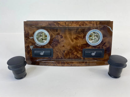 08-09 BMW 550I SEDAN REAR CONSOLE SEAT HEATER SWITCH & POWER OUTLET 695114405