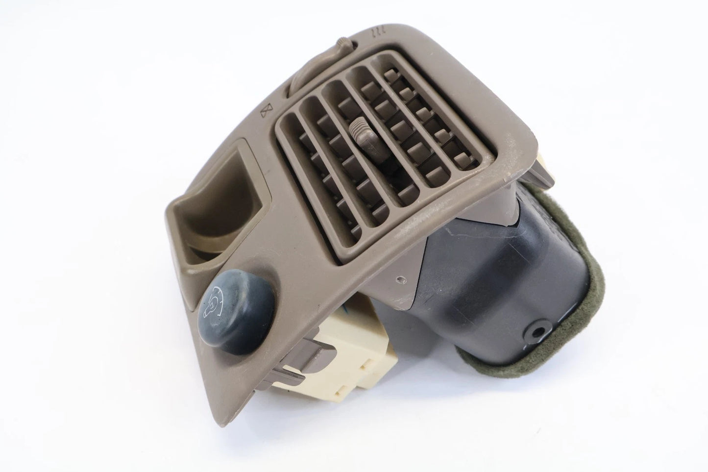 1998-2002 TOYOTA COROLLA DASH LEFT AIR VENT COIN HOLDER DIMMER SWITCH BEIGE OEM