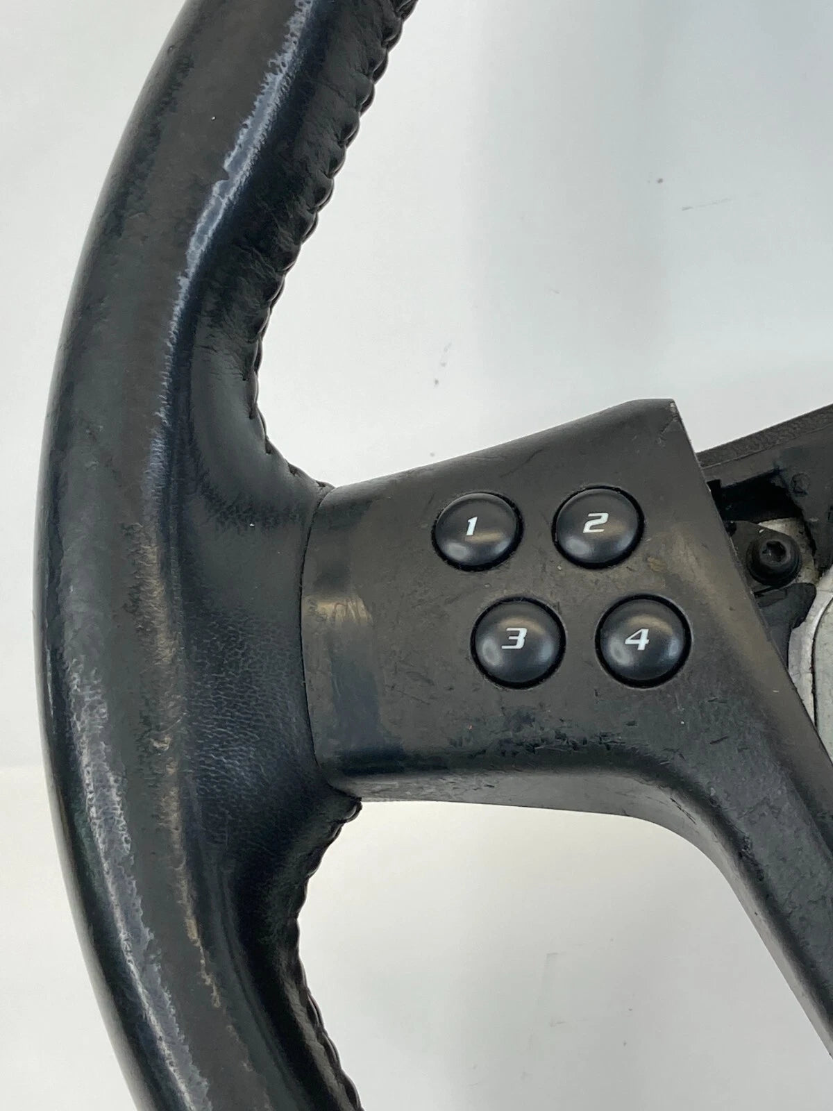 2004-2007 CADILLAC CTS STEERING WHEEL W/ SWITCHES LEATHER WOOD TRIM 21994384