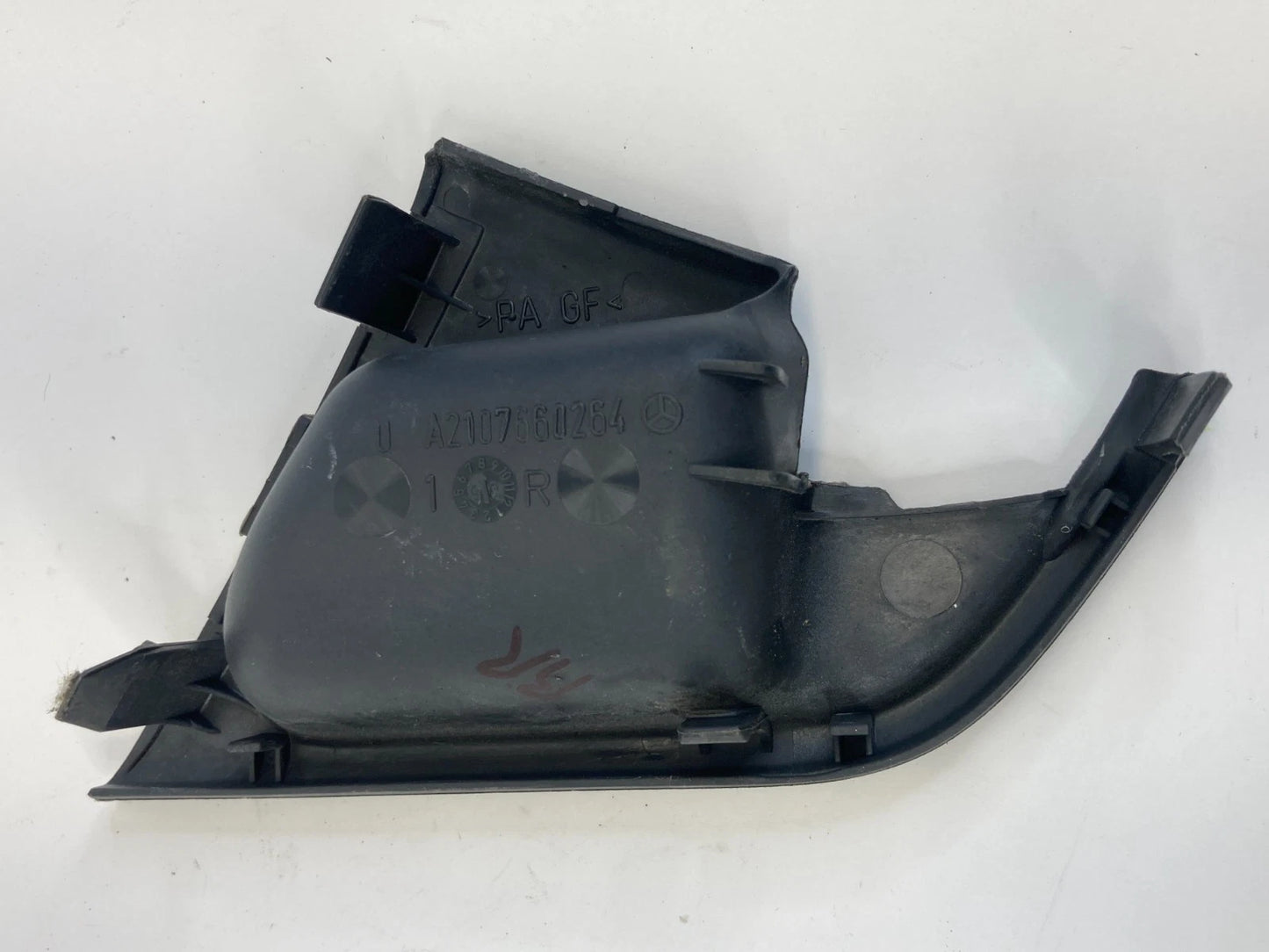 98-02 MERCEDES-BENZ E430 REAR RIGHT INTERIOR DOOR HANDLE TRIM BEZEL 2107660264