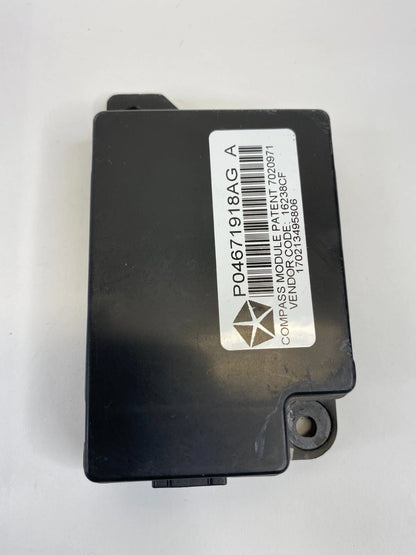 2011-2014 DODGE AVENGER 2.4L COMPASS & TEMPERATURE CONTROL MODULE P04671918AG