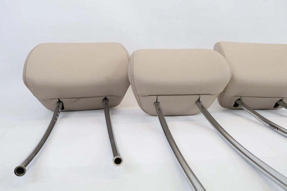 10-16 MERCEDES W212 E350 E250 REAR SEAT HEADREST HEAD REST SET 3 PIECES BEIGE