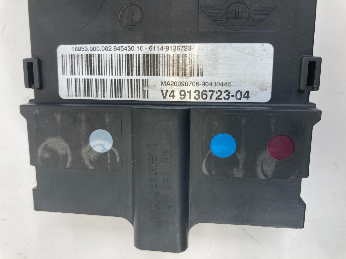 09 Mini Cooper 1.6L Battery Terminal Power Distribution Control Module 913672304