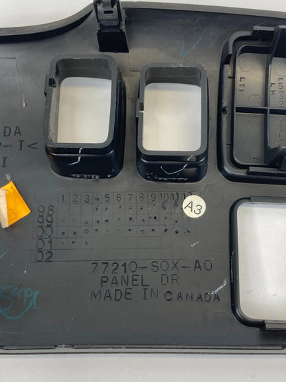 1999-2004 HONDA ODYSSEY LEFT DRIVER SIDE SLIDING DOOR TRIM PANEL SWITCH BEZEL