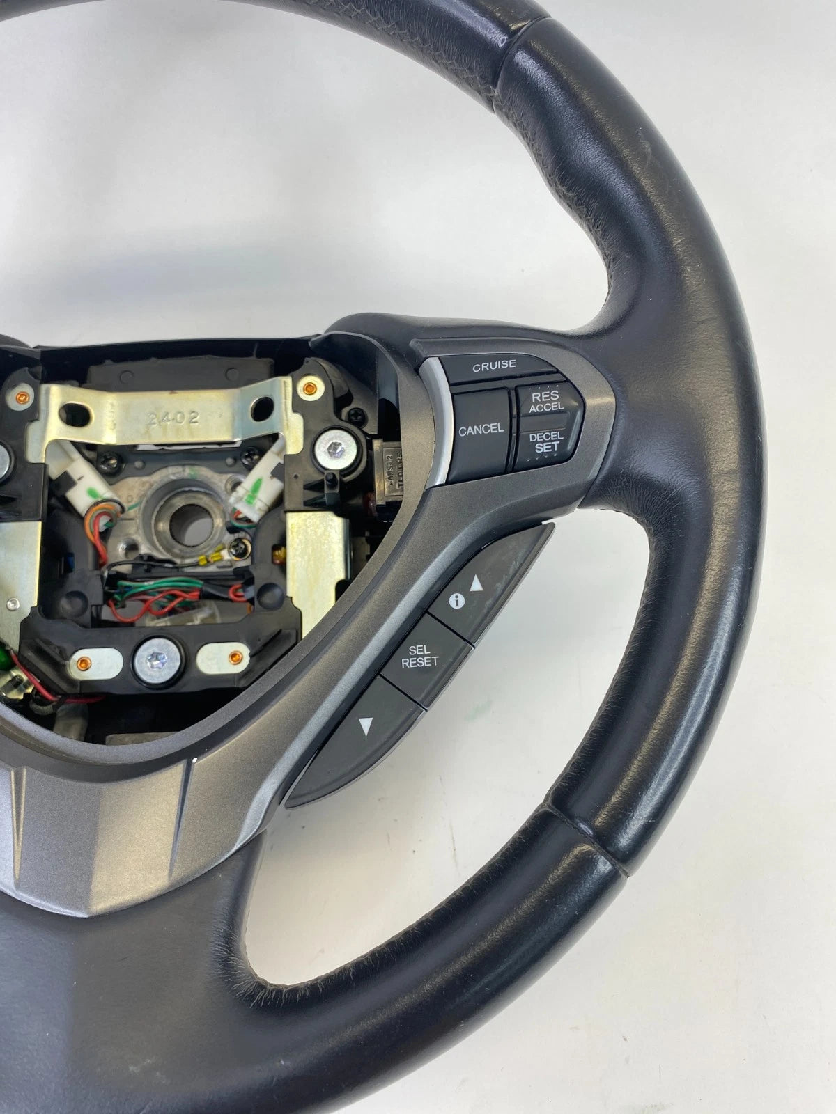 2009-2014 ACURA TSX STEERING WHEEL W/ CRUISE & AUDIO PADDLE SHIFT LEATHER OEM