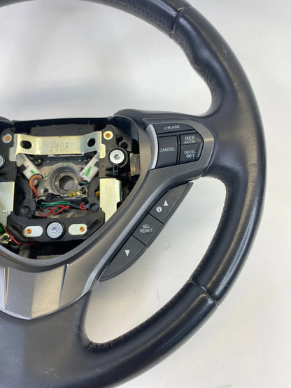 2009-2014 ACURA TSX STEERING WHEEL W/ CRUISE & AUDIO PADDLE SHIFT LEATHER OEM