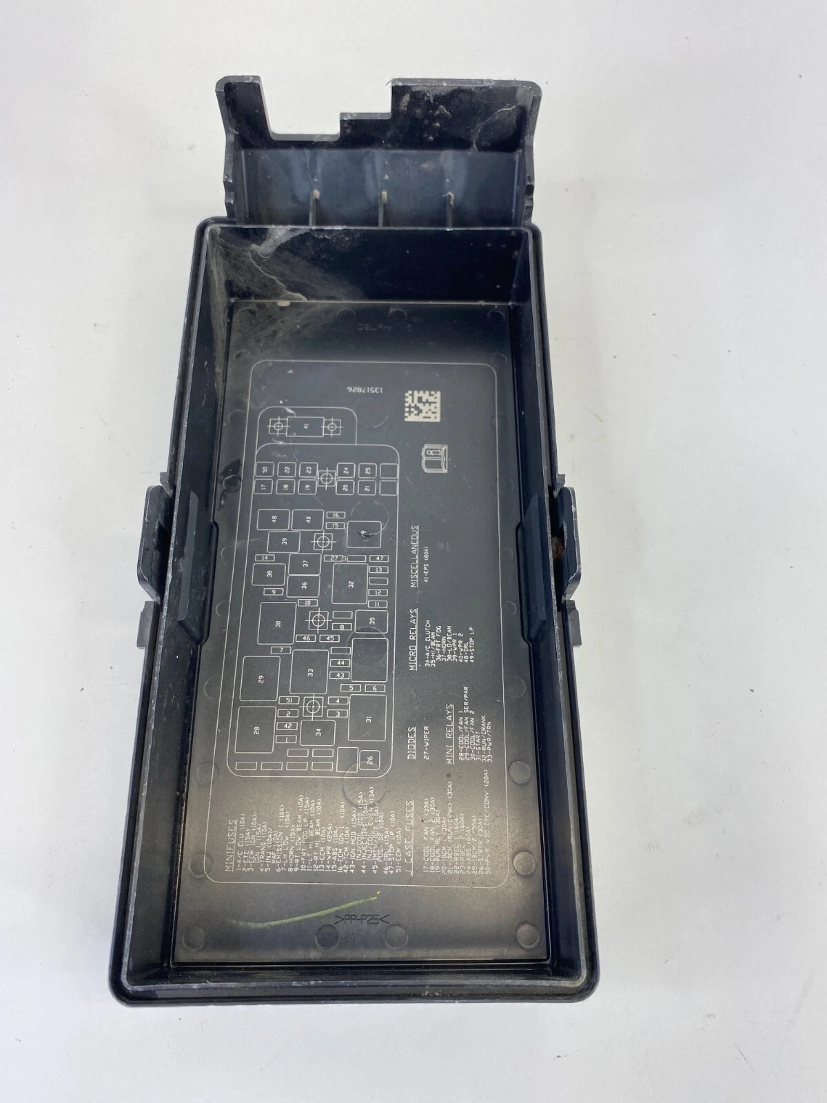 2005-2010 PONTIAC G6 3.5L A/T UNDER HOOD FUSE BOX COVER LID CAP 13517826 OEM
