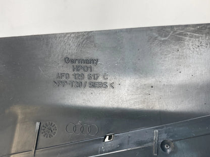 2006-2011 AUDI A6 3.1L V6 DOHC 24V AIR INTAKE PIPE DUCT TRIM COVER 4F0-129-617-C