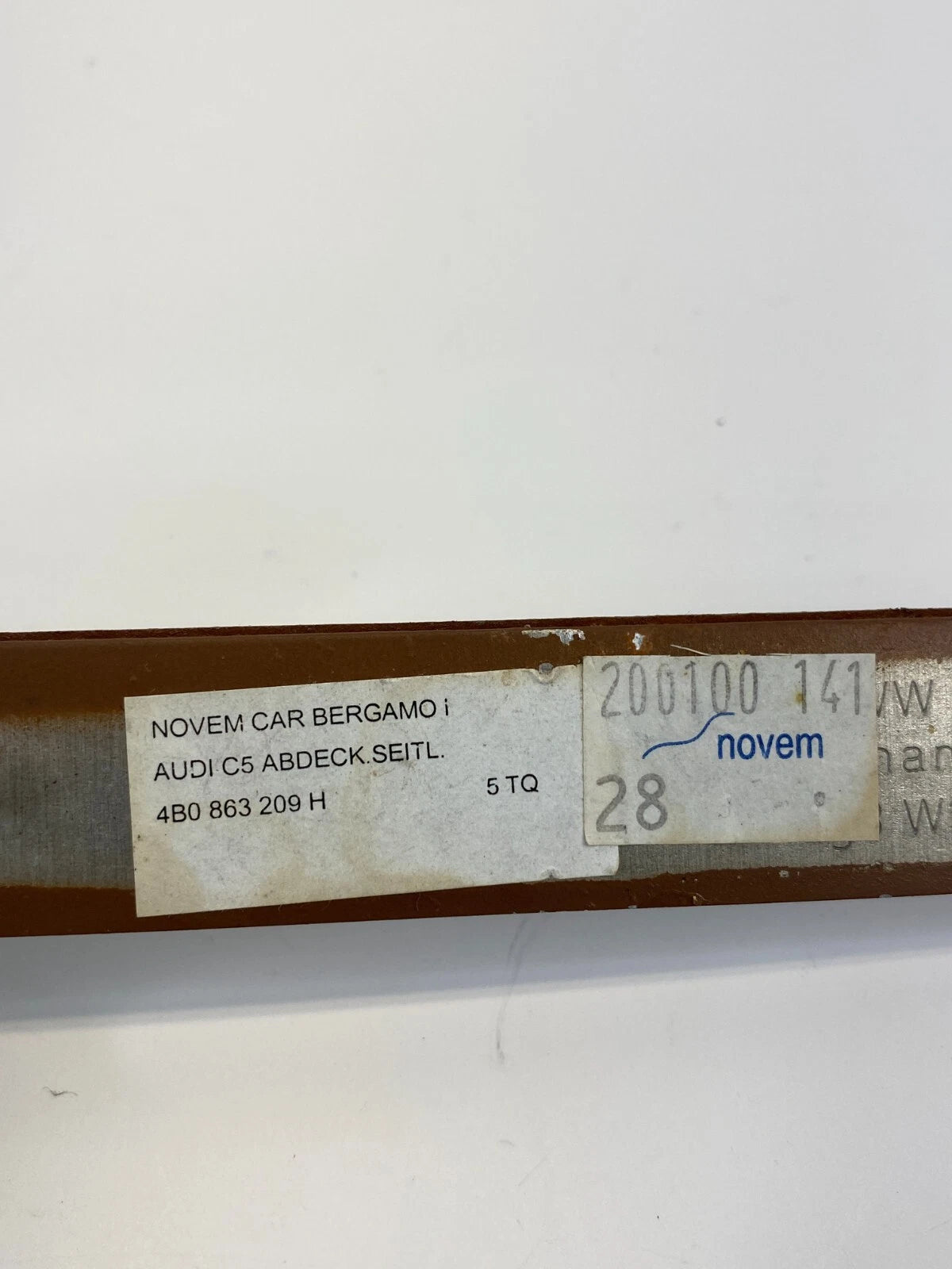 1998-2004 AUDI A6 QUATTRO FRONT CONSOLE TRIM BEZEL MOLDING WOOD 4B0863209H OEM