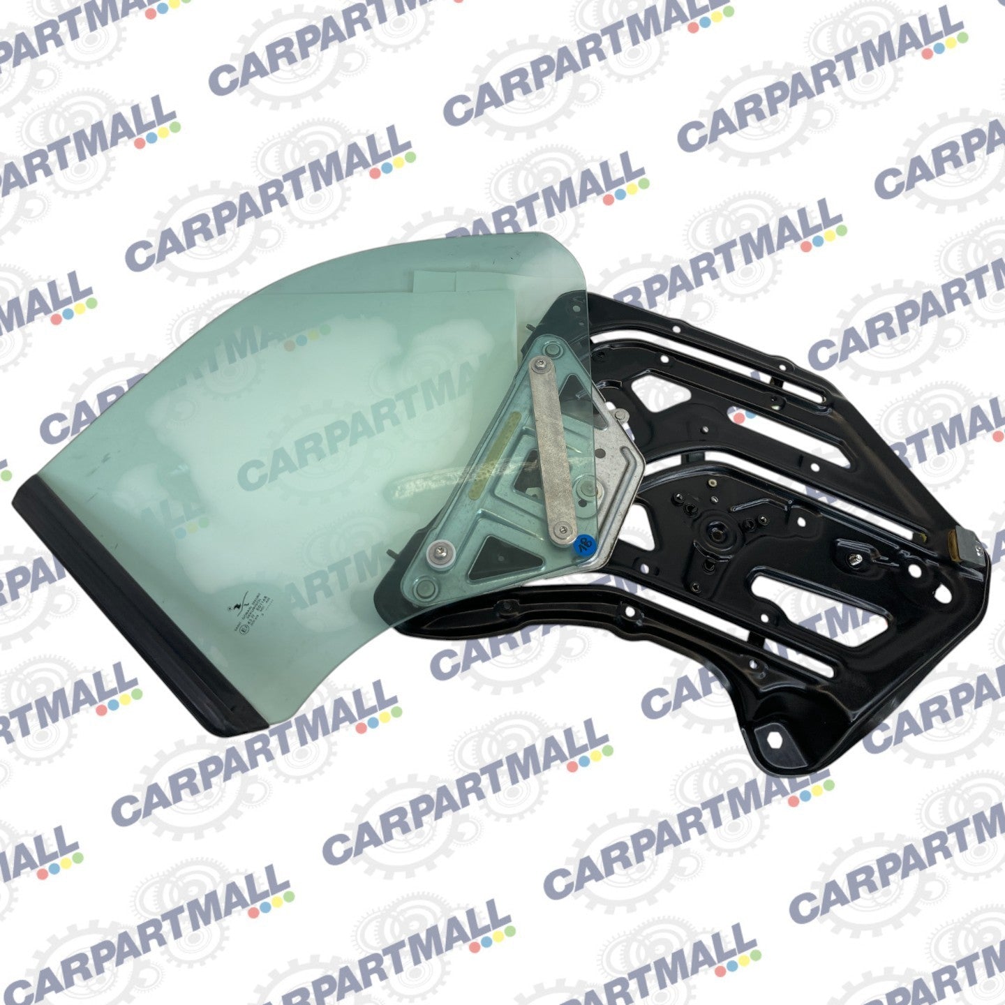 2004-2011 Saab 9-3 Convertible Rear Left Side Quarter Window Glass w/ Regulator