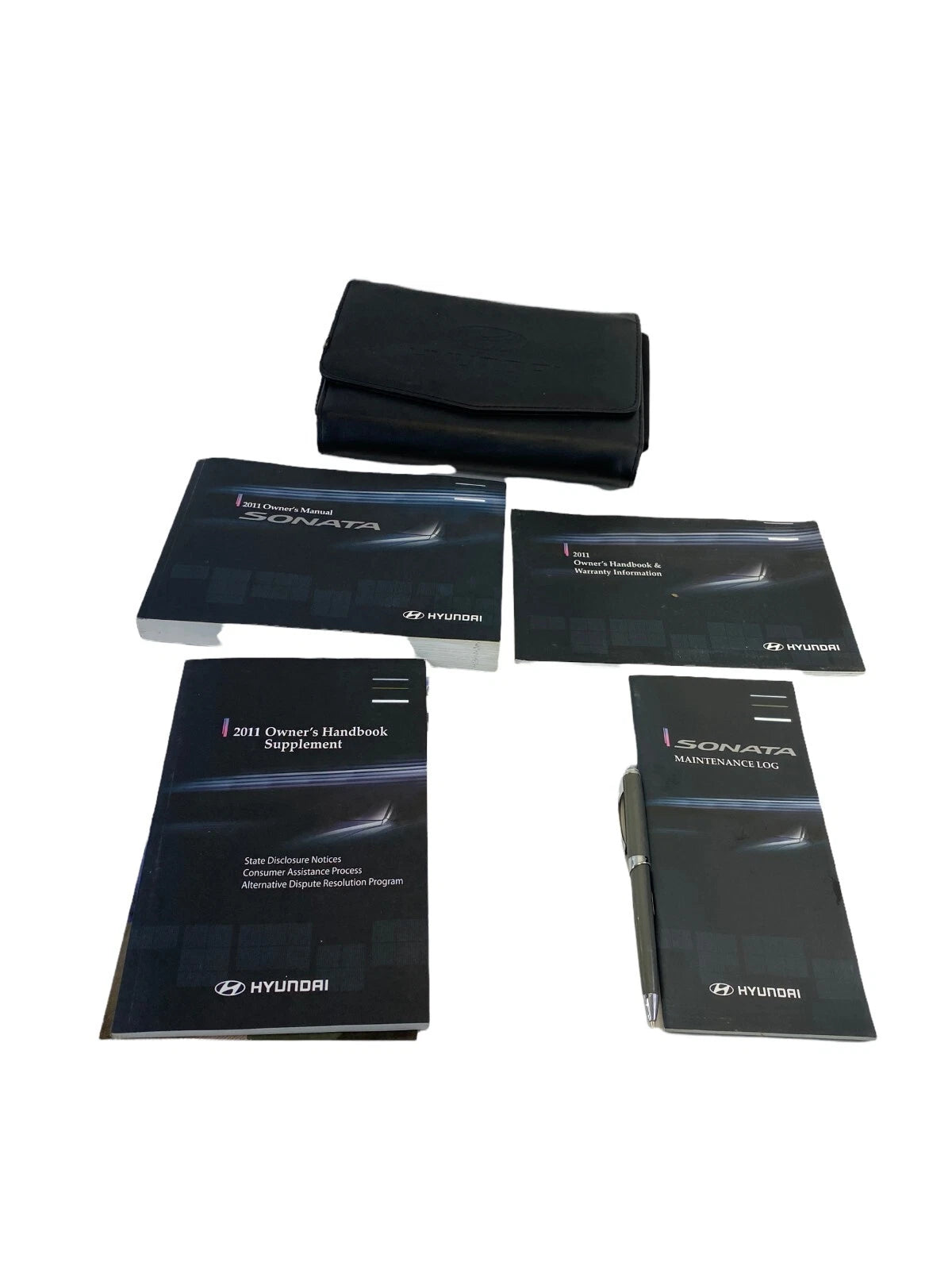 2011 HYUNDAI SONATA OWNERS MANUAL INFORMATION GUIDE BOOK SET W / CASE OEM