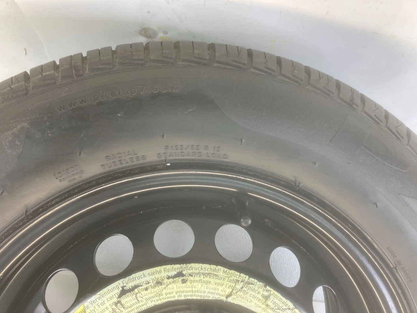12-19 VW BEETLE JETTA EMERGENCY SPARE TIRE WHEEL COMPACT DONUT T195/65/R15 OEM