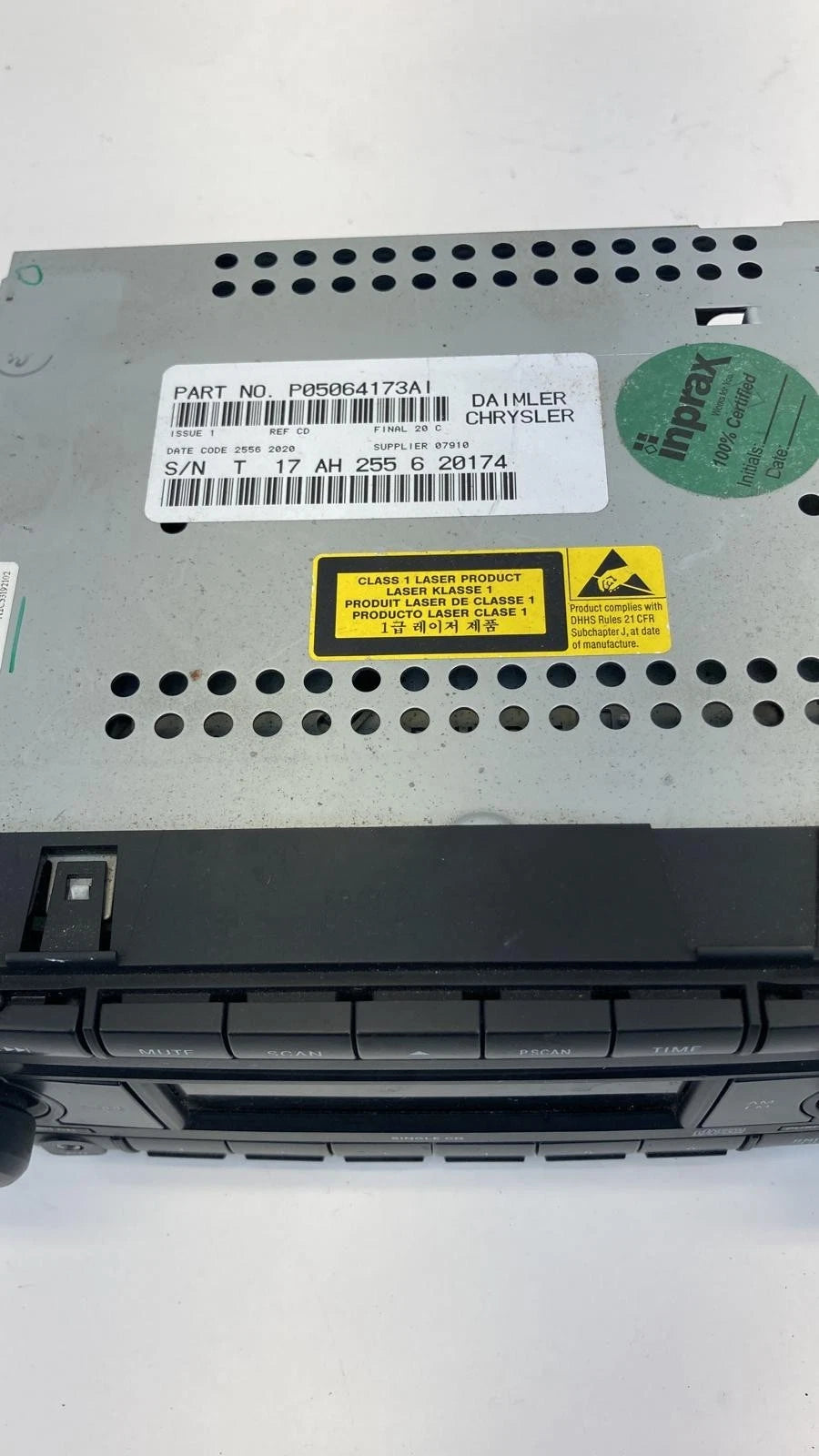 2007 JEEP COMPASS STEREO RADIO AM/FM CD PLAYER UNIT ASSEMBLY P05064173AI OEM