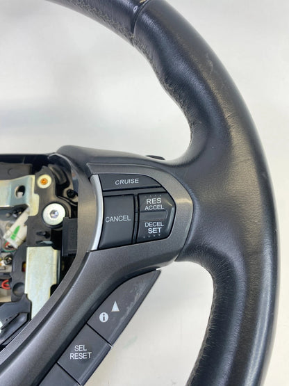 2009-2014 ACURA TSX STEERING WHEEL W/ CRUISE & AUDIO PADDLE SHIFT LEATHER OEM