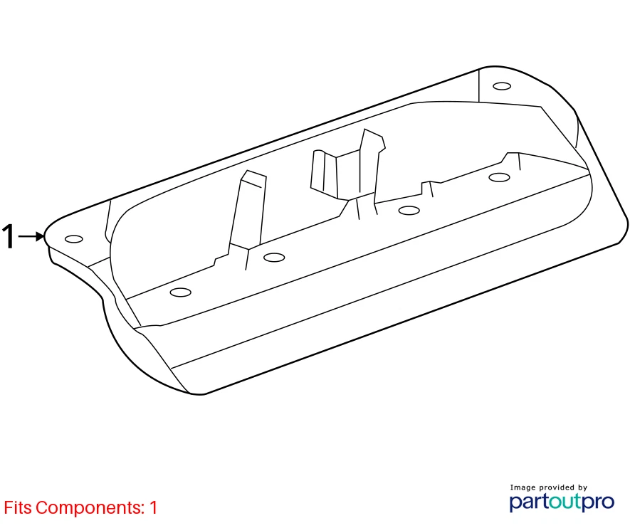 2012-2020 CHEVROLET SONIC 3RD THIRD BRAKE LIGHT HIGH MOUNT STOP LAMP 96830999