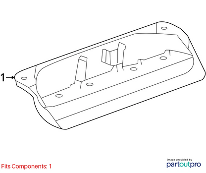 2012-2020 CHEVROLET SONIC 3RD THIRD BRAKE LIGHT HIGH MOUNT STOP LAMP 96830999