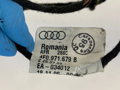 06-18 AUDI A6 QUATTRO GLOVE BOX COURTESY LIGHT LAMP WIRING HARNESS 4F0-971-679B